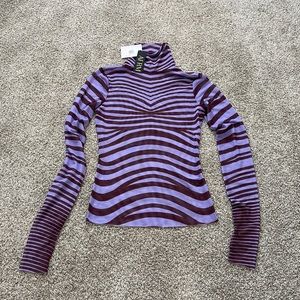Sheer NWT Nordstrom top purple